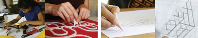 \ Initial sketches by participants & Work in progess